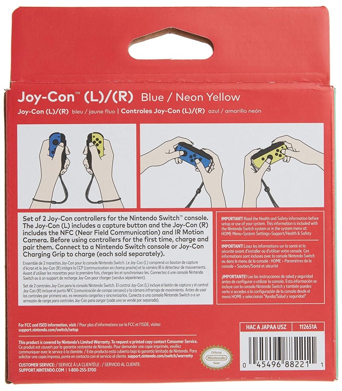دسته Joy-Con Blue/Yellow نینتندو سوئیچ
