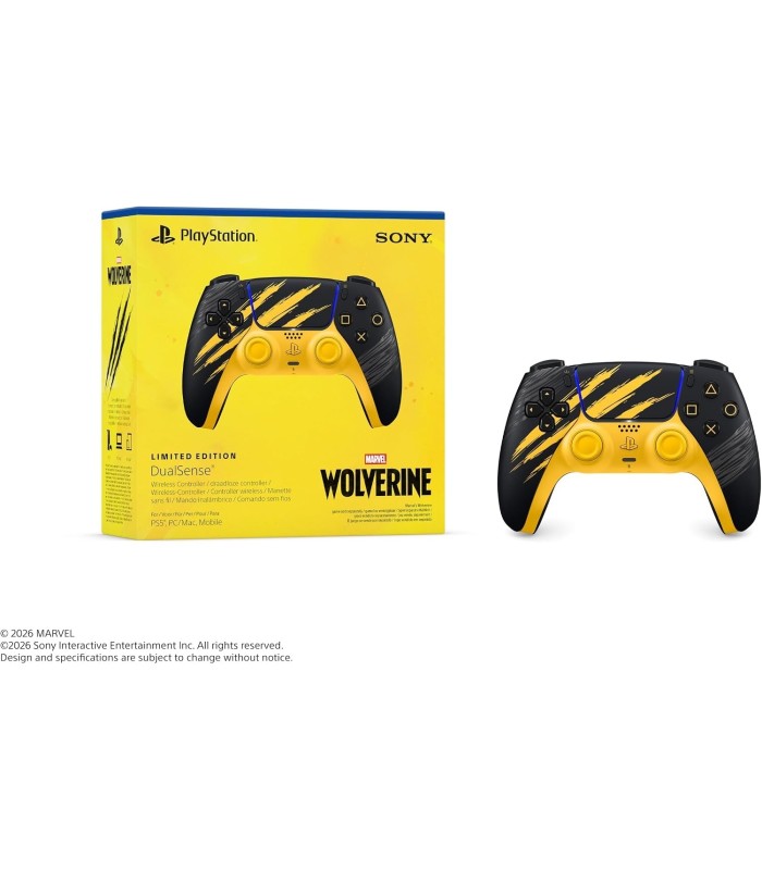 دسته بازی دوال سنس طرح Marvel's Wolverine لیمیتد ادیشن برای PS5