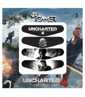 پک چهارعددی لایت بار دسته پلی استیشن 4 طرح Uncharted 4