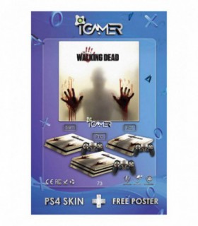اسکین PS4 اسلیم طرح Walking Dead