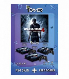 اسکین PS4 طرح Uncharted 4
