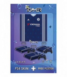 اسکین PS4 اسلیم طرح Chelsea