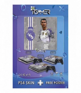 برچسب پلی استیشن Pro  طرح CR7-1