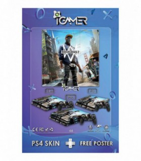 برچسب پلی استیشن طرح Watch Dogs 2