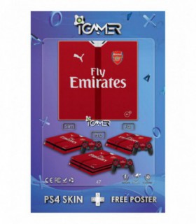 برچسب پلی استیشن طرح Arsenal