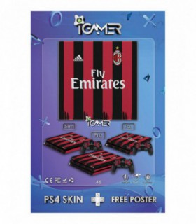 برچسب پلی استیشن طرح AC Milan