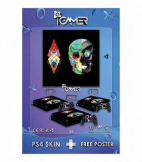 برچسب پلی استیشن  طرح Skelton 2