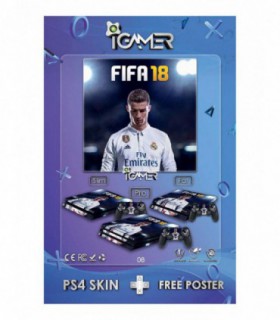 اسکین PS4 اسلیم طرح FIFA18