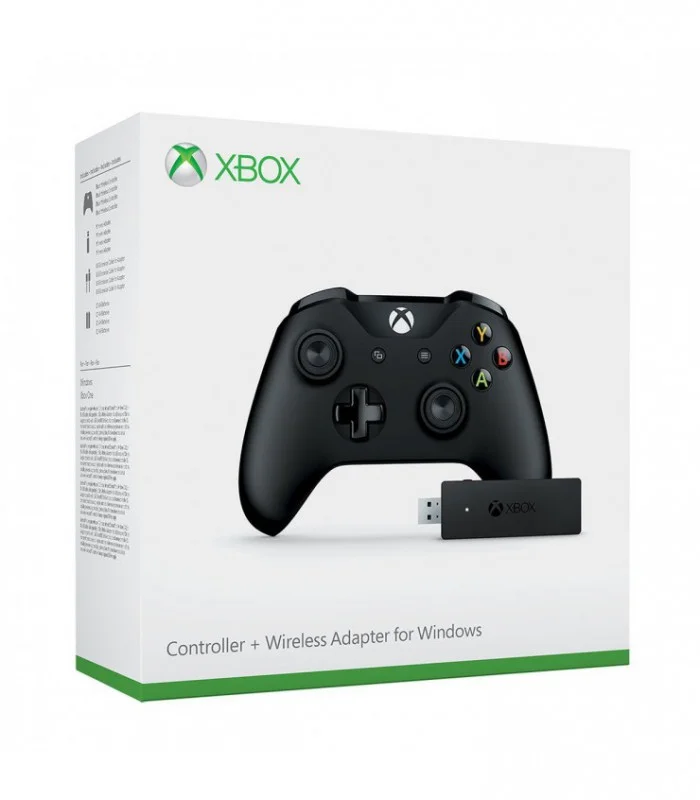 دسته بازی Xbox Wireless Controller + دانگل بیسیم برای Windows 10