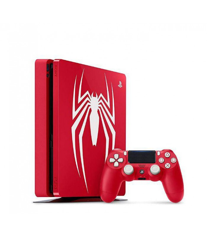 پلی استیشن 4 اسلیم نسخه محدود 1 ترابایت باندل اسپایدرمن (همراه بازی)  PS4 Slim 1TB Spider-Man Edition Bundle