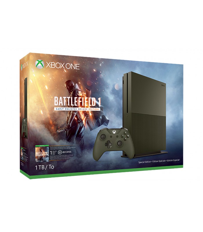 کنسول بازی Xbox One S باندل Battlefield 1 نسخه limited