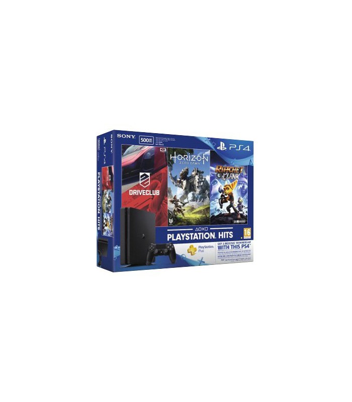 Playstation 4 Slim Region 2 With 3 Games -500GB