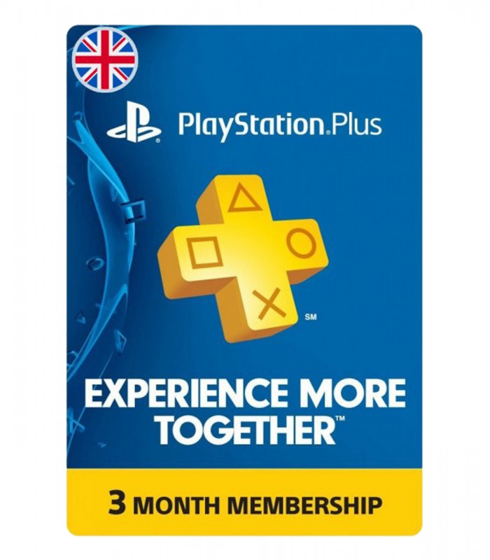 پلی استیشن پلاس سه ماهه انگلیس Sony PlayStation Plus UK 3 months