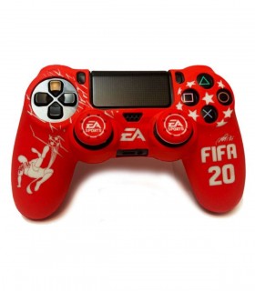 روکش دسته پلی استیشن 4 مدل FIFA 20 همراه با ۲ عدد محافظ آنالوگ