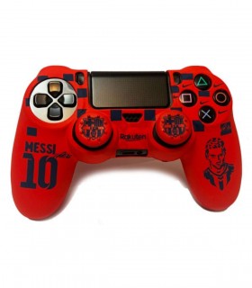 روکش دسته پلی استیشن 4 مدل Barca/Messi همراه با ۲ عدد محافظ