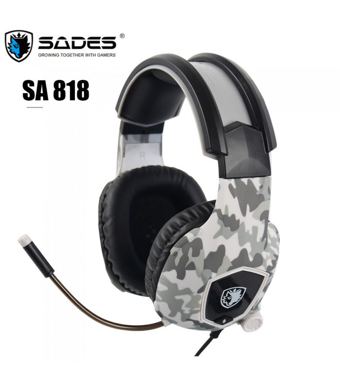 هدست گیمینگ طرح ارتشی Gaming Headset Sades SA818