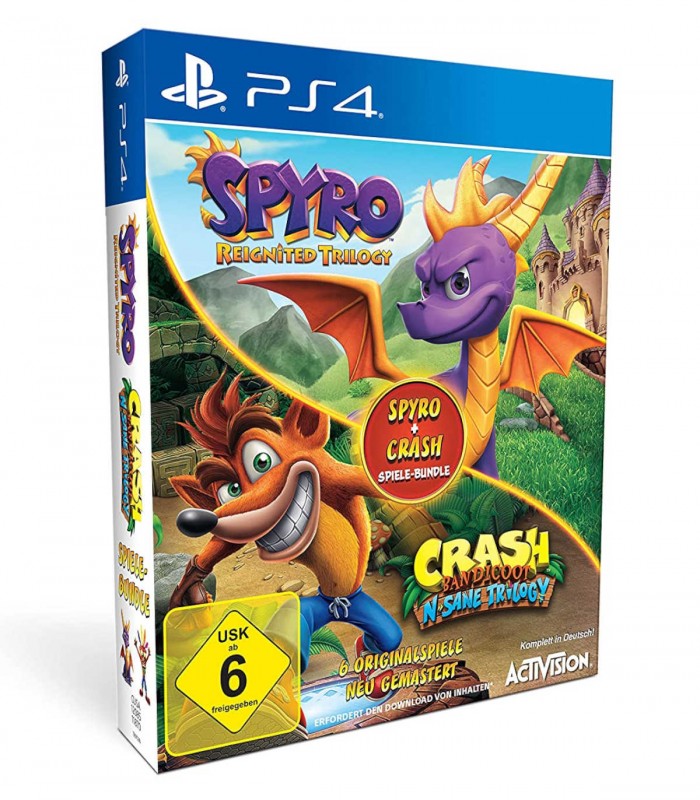 بازی Spyro + Crash Remastered Spiele Bundle - پلی استیشن 4
