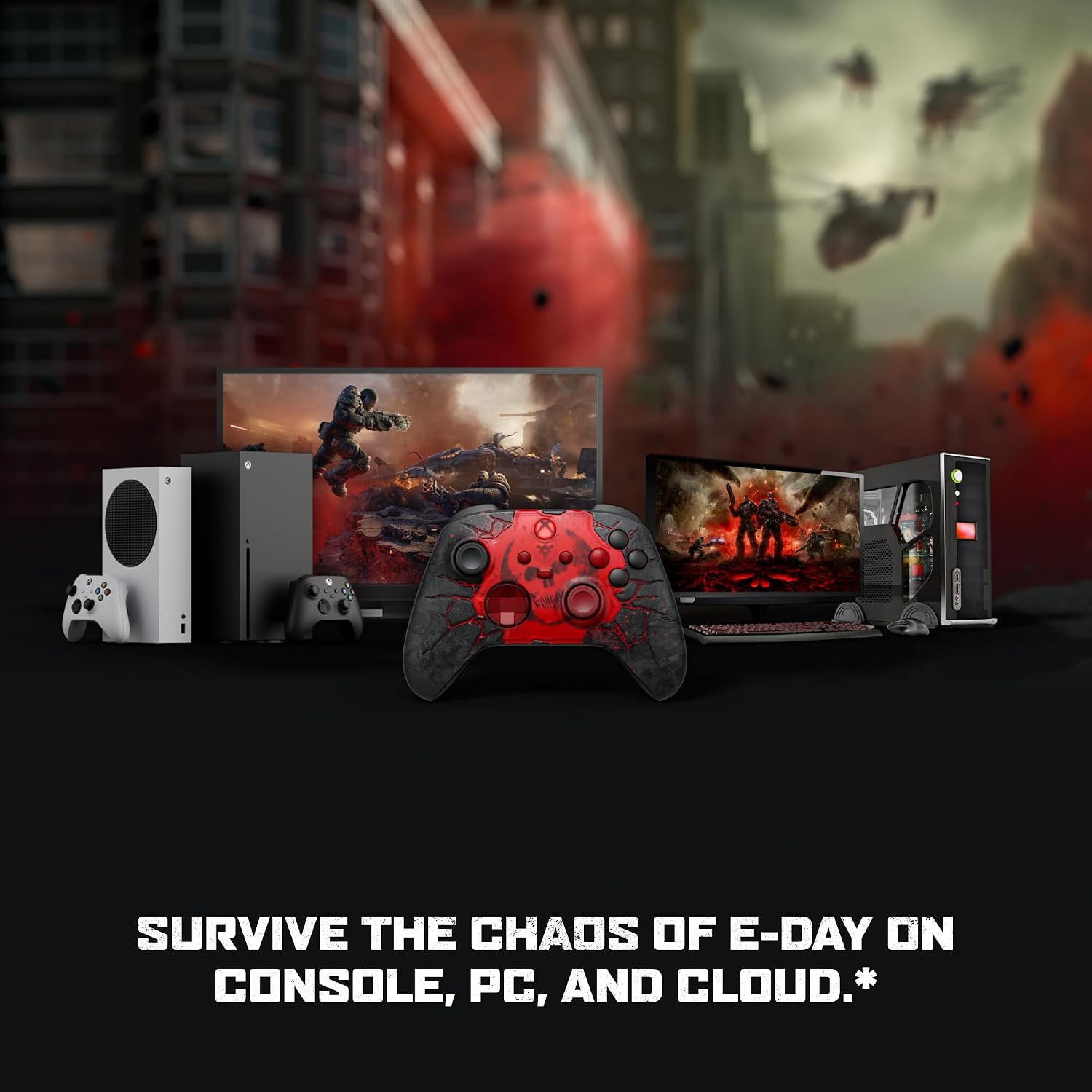 سازگاری دسته Gears of War E-Day با کنسول، کامپیوتر و کلاد